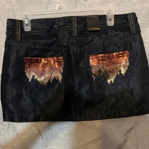 Express Navy Straight Skirt